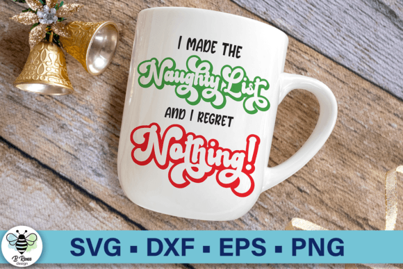 Christmas Naughty List SVG: Holiday Humor for Embroidery Projects