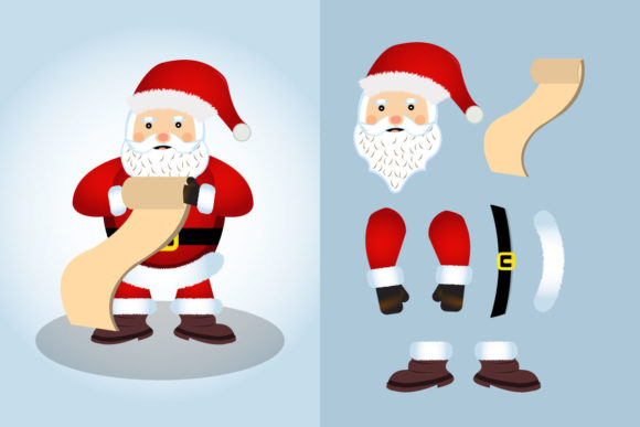 Christmas Santa Claus Holding Gifts List Review