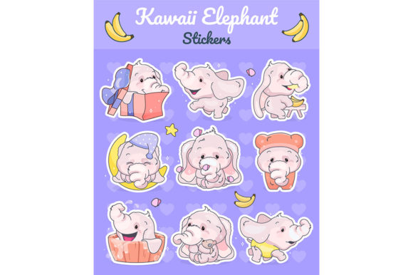Cute Elephants Kawaii Cartoon Characters Review