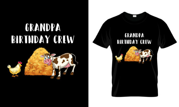 Grandpa Birthday Crew T-Shirt Design Review