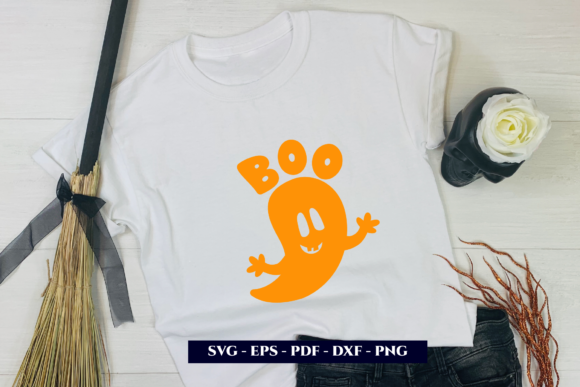 Halloween Ghost with Word Boo. Cut File Review