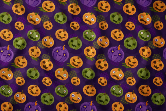 Halloween Pumpkins Seamless Pattern Review