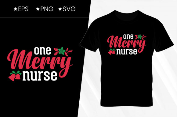 One Merry Nurse Christmas T-shirt Design Review