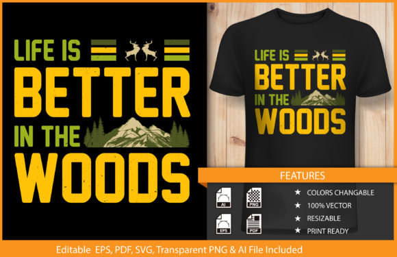 T-shirt Design Life is Better Hunting Review