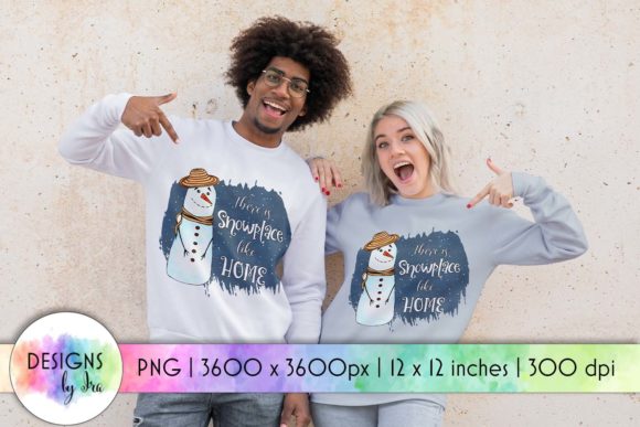 There is Snowplace Like Home Snowman PNG Review